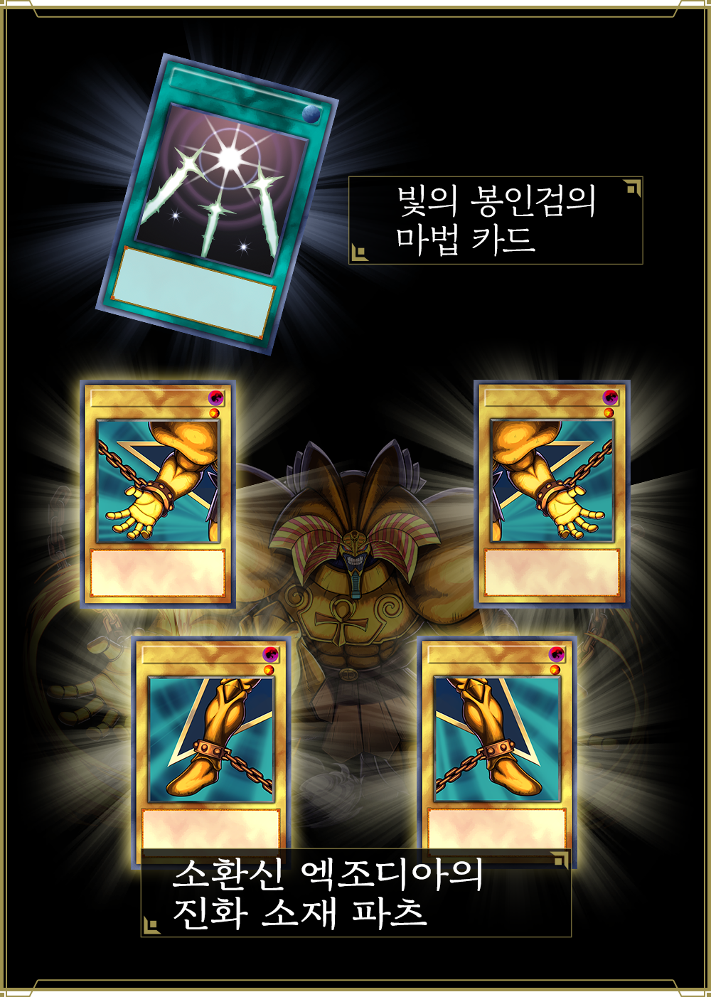 光の護封剣の魔法カード 召喚神エクゾディアの進化素材パーツ