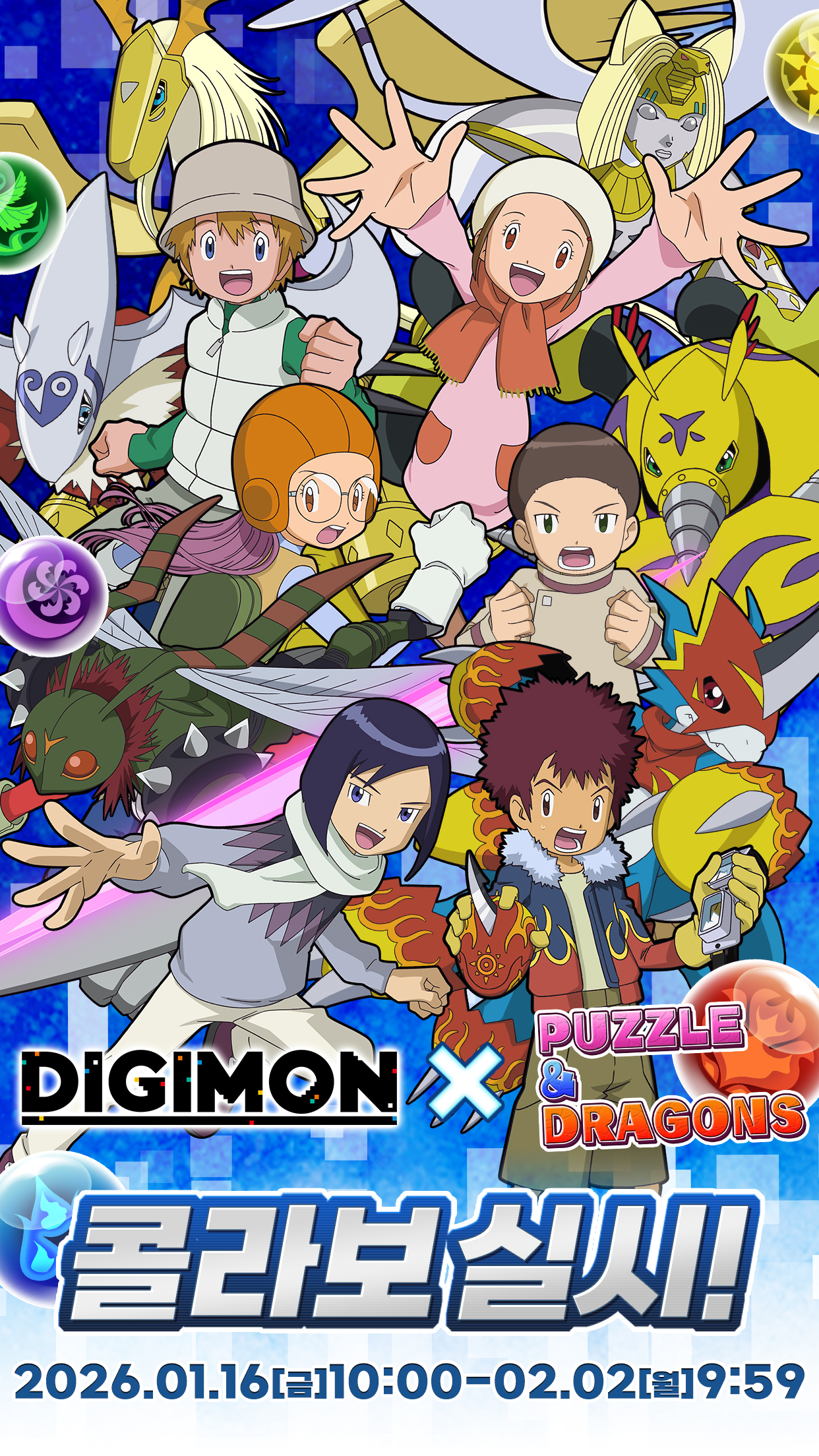 디지몬x퍼즐앤드래곤 콜라보 실시!